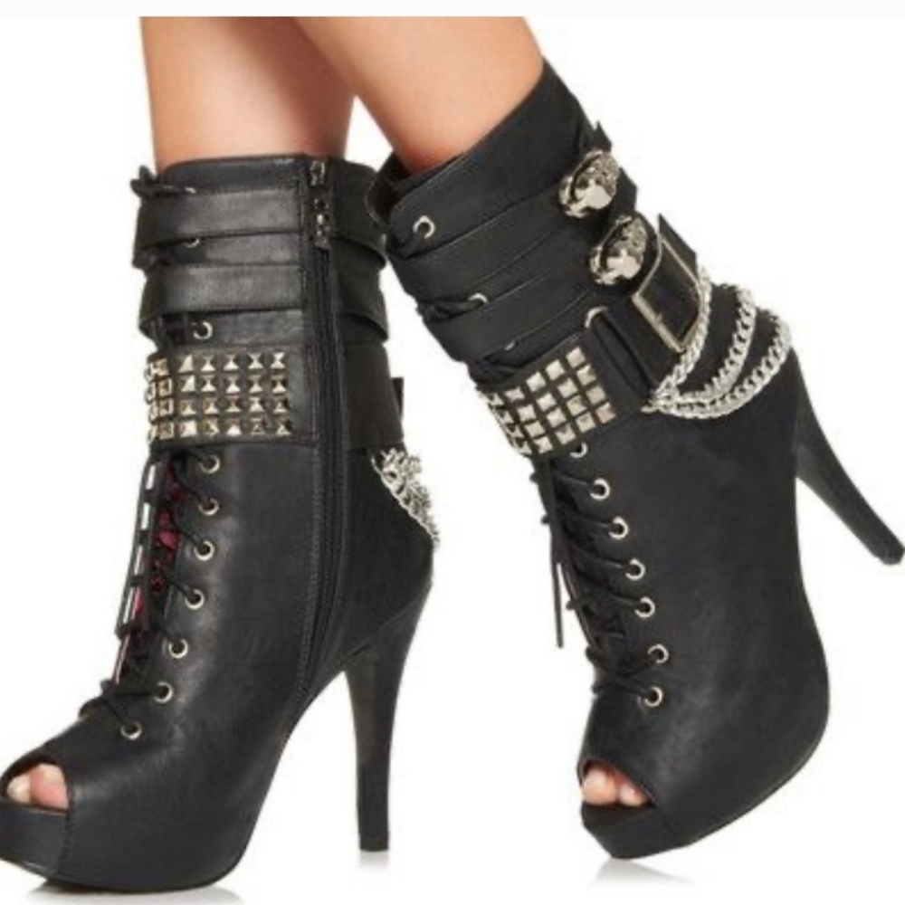 Abbey Dawn x Just Fab Avril Lavigne MFP boot